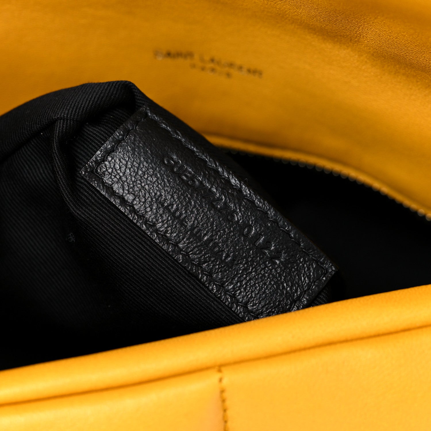 Saint Laurent Lambskin Quilted Medium Loulou Puffer Monogram Chain Satchel Saffran 8 of 11