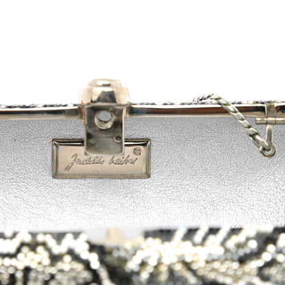 Judith Leiber Swarovski Crystal Minaudiere Clutch Silver Multicolor 7 of 12