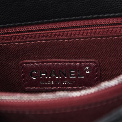 Chanel Caviar Quilted Small Coco Handle Flap Black 7 of 8