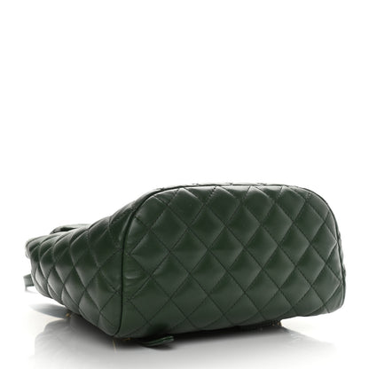 Chanel Lambskin Quilted Small Urban Spirit Backpack Dark Green 3 of 10