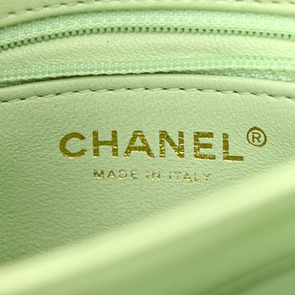 Chanel Lambskin Quilted Small Trendy CC Flap Dual Handle Bag Light Green 7 of 15