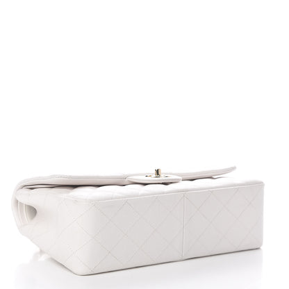 Chanel Caviar Quilted Jumbo Double Flap White 4 of 12