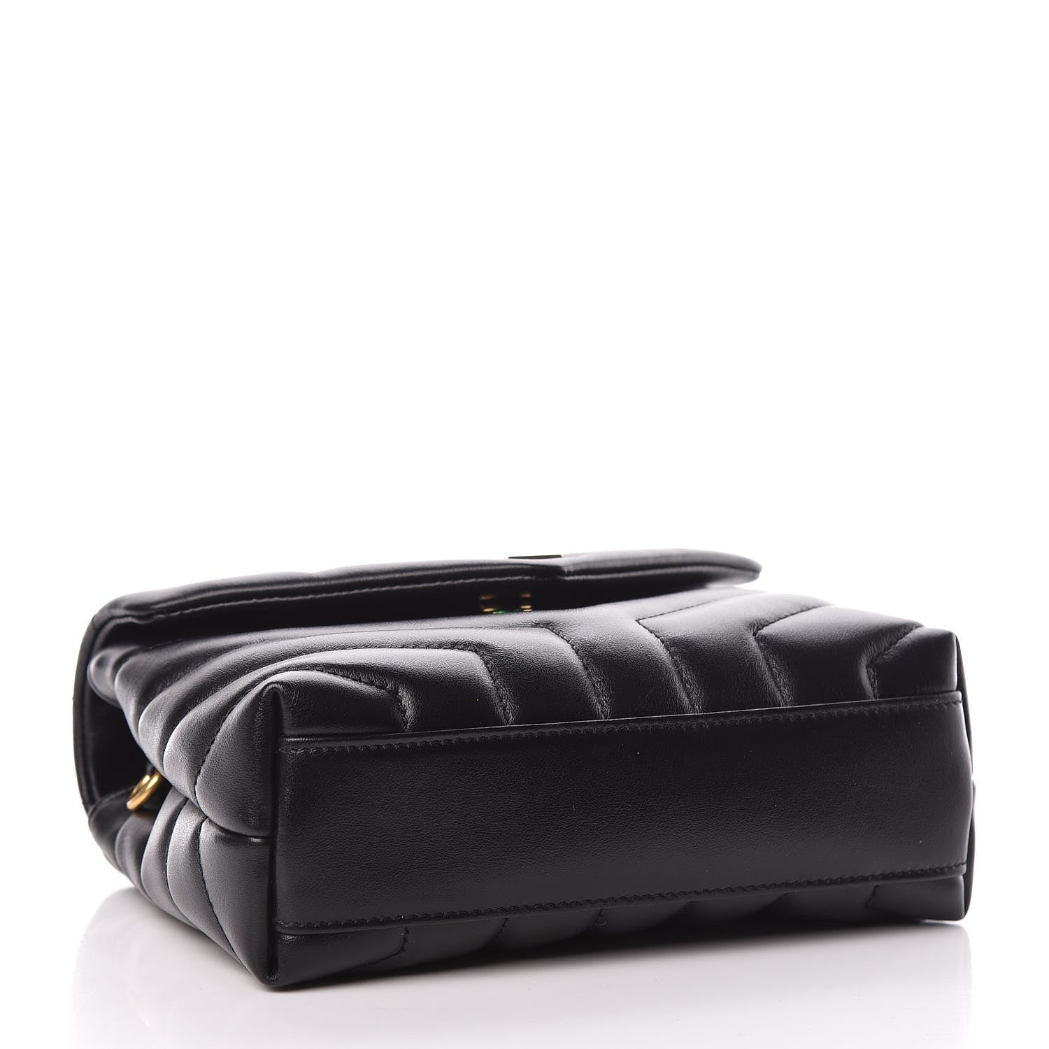 Saint Laurent Calfskin Y Quilted Monogram Toy Loulou Crossbody Bag Black 4 of 11
