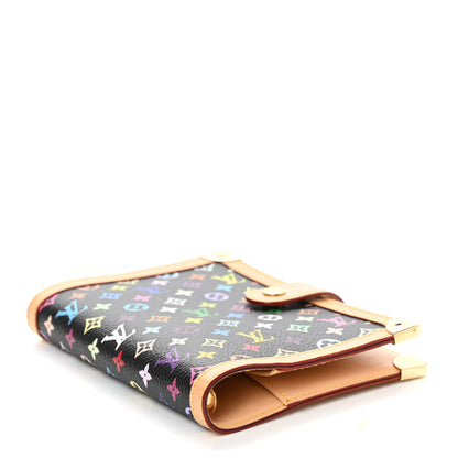 Louis Vuitton Monogram Multicolor Small Ring Agenda Cover Black 4 of 8