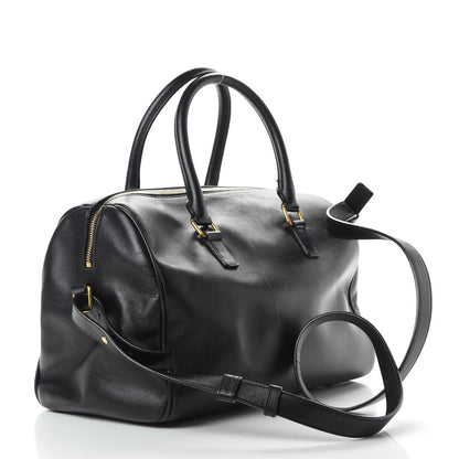 Saint Laurent Calfskin Classic Duffle 6 Black 4 of 19