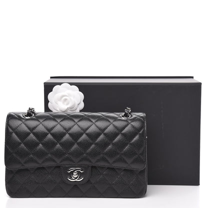 Chanel Caviar Quilted Medium Double Flap Black 10 of 11