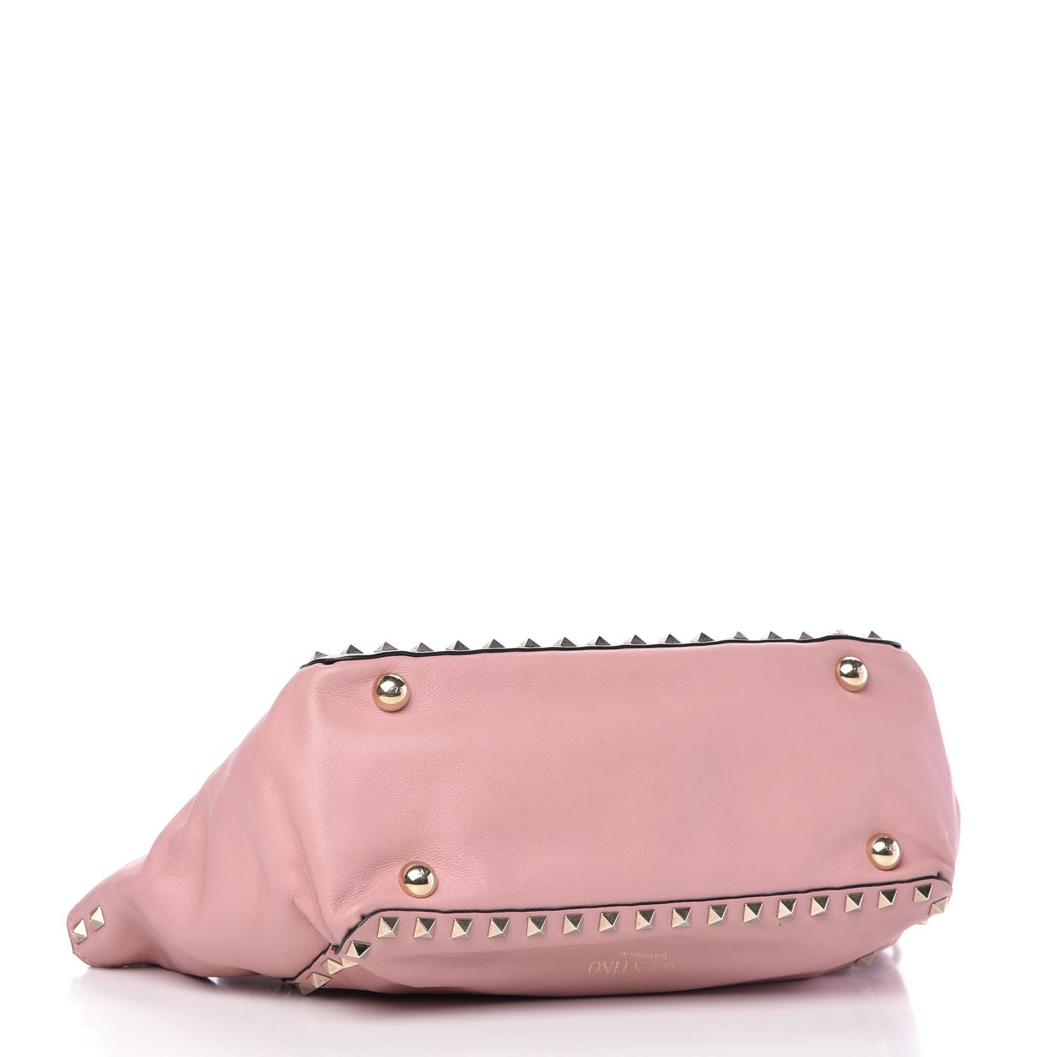Valentino Garavani Vitello Small Rockstud Tote Pop Gardenia 4 of 9