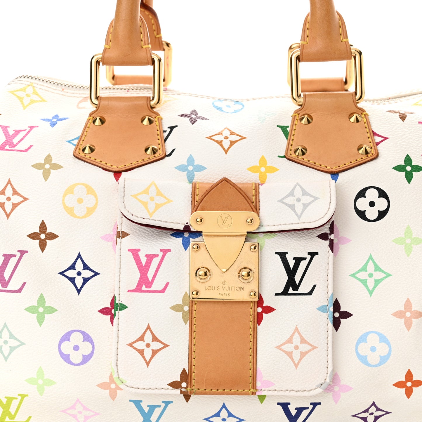 Monogram Multicolor Speedy 30 White