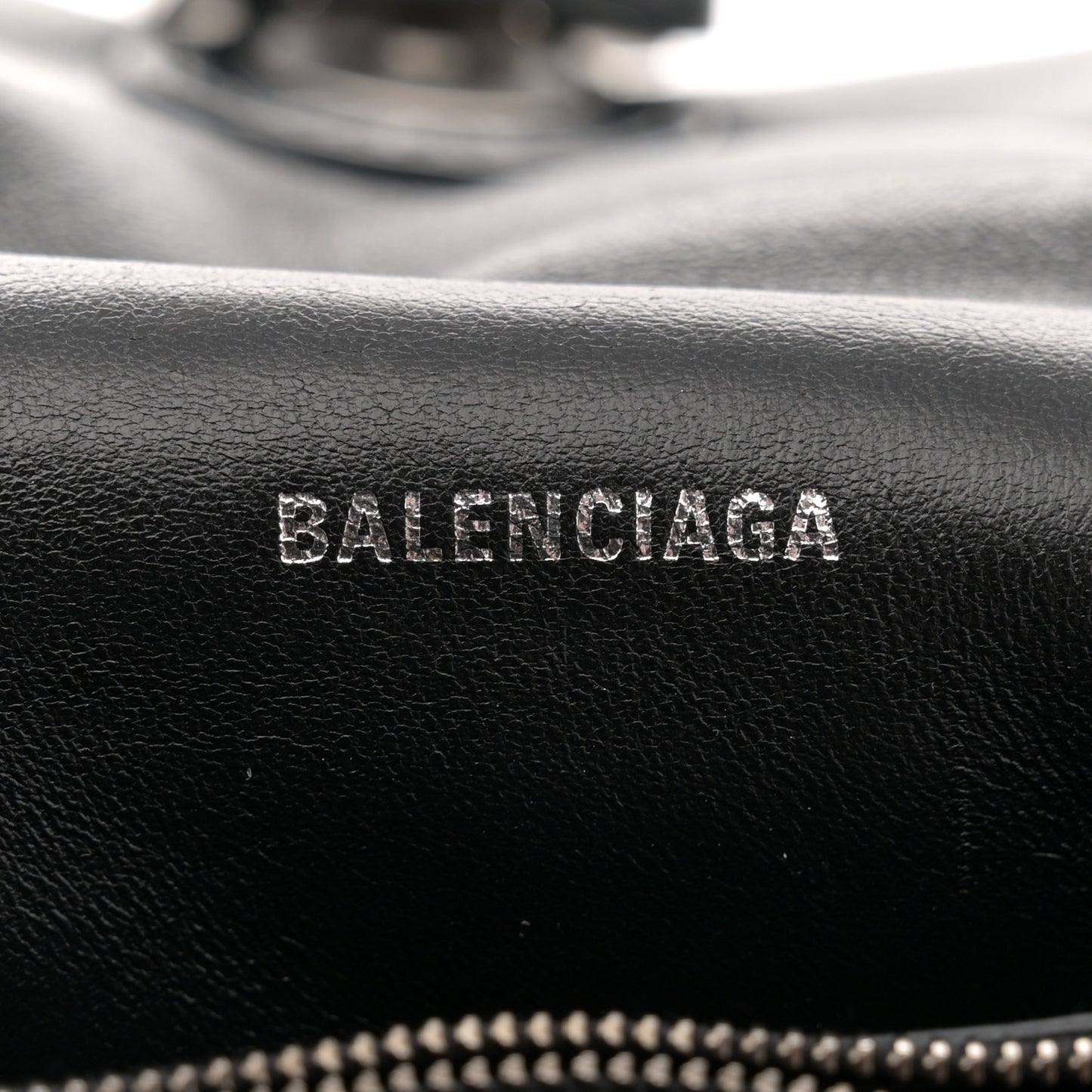 Crushed Calfskin Quilted Matte Black Hardware Small Crush Chain Bag Black
