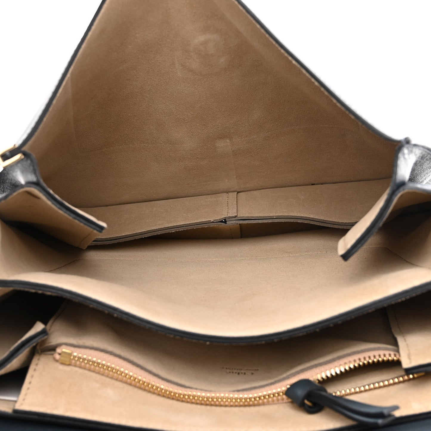 Suede Calfskin Medium Faye Shoulder Bag Silver Blue