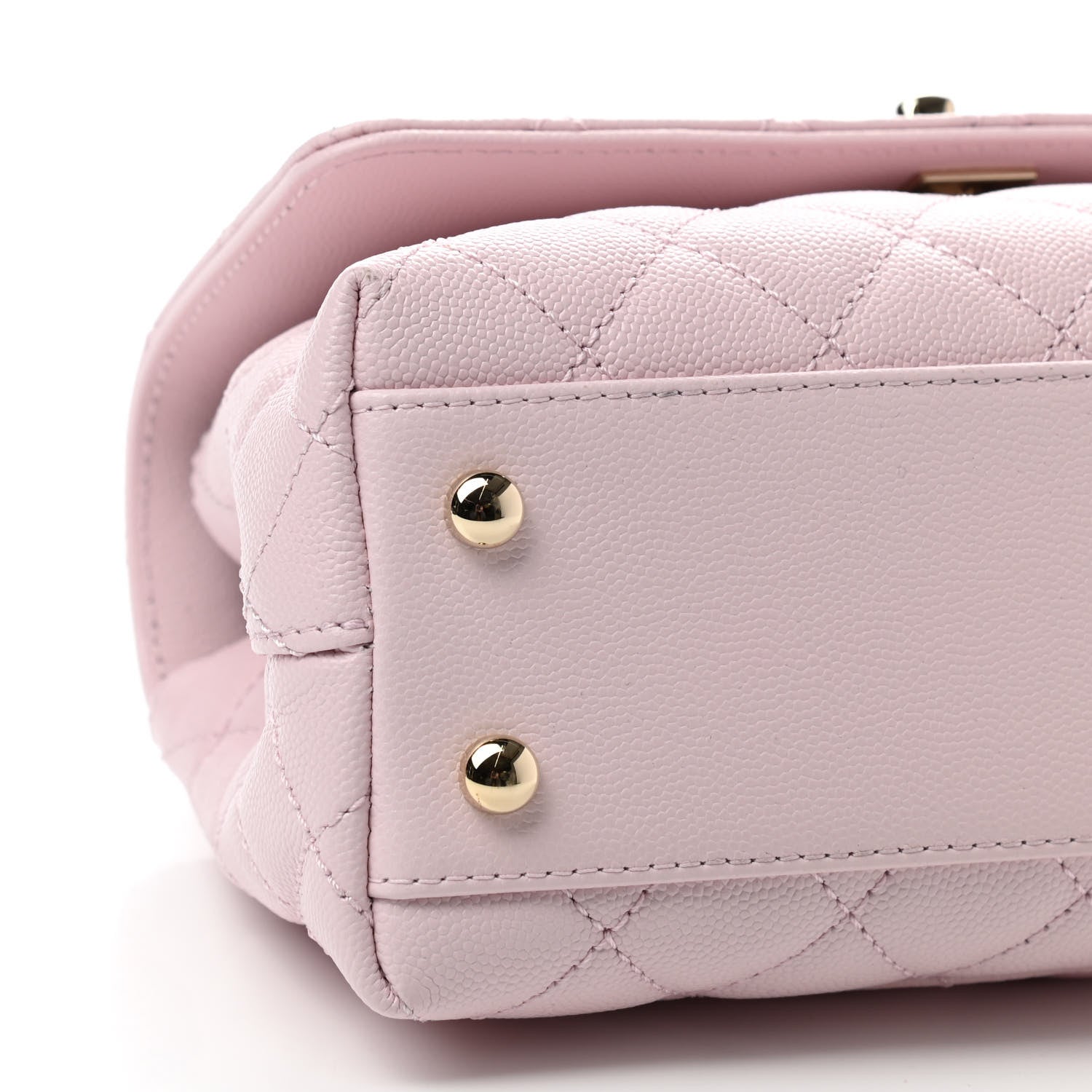 Chanel Caviar Quilted Mini Coco Handle Flap Light Pink 8 of 10