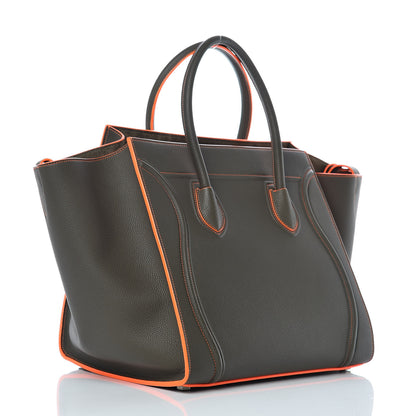 Celine Baby Grained Calfskin Medium Phantom Luggage Stone 3 of 11