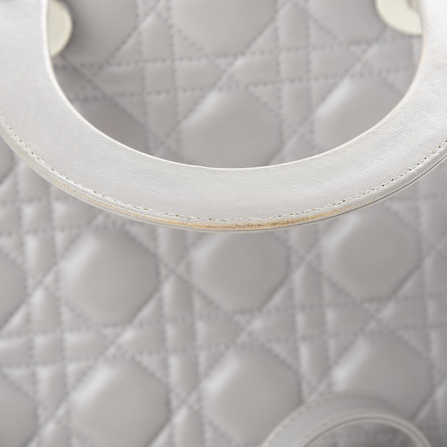 Lambskin Cannage Medium Lady Dior Grey
