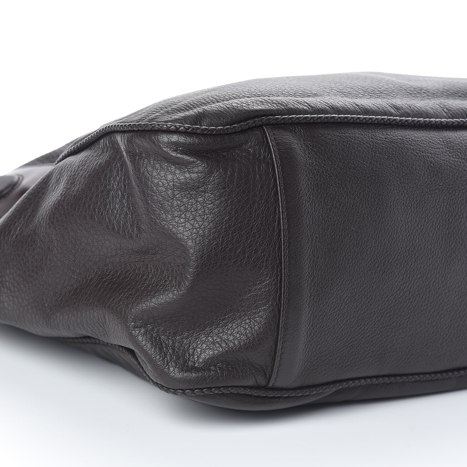 Gucci Deerskin Large Hip Bamboo Shoulder Bag Dark Cocoa 9 of 10