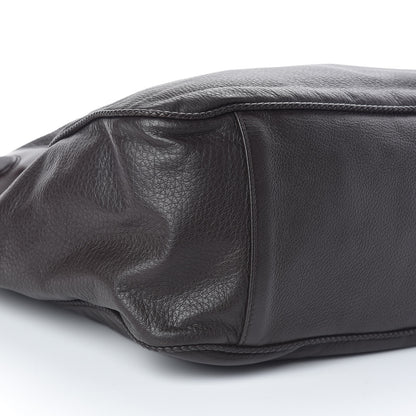 Gucci Deerskin Large Hip Bamboo Shoulder Bag Dark Cocoa 9 of 10