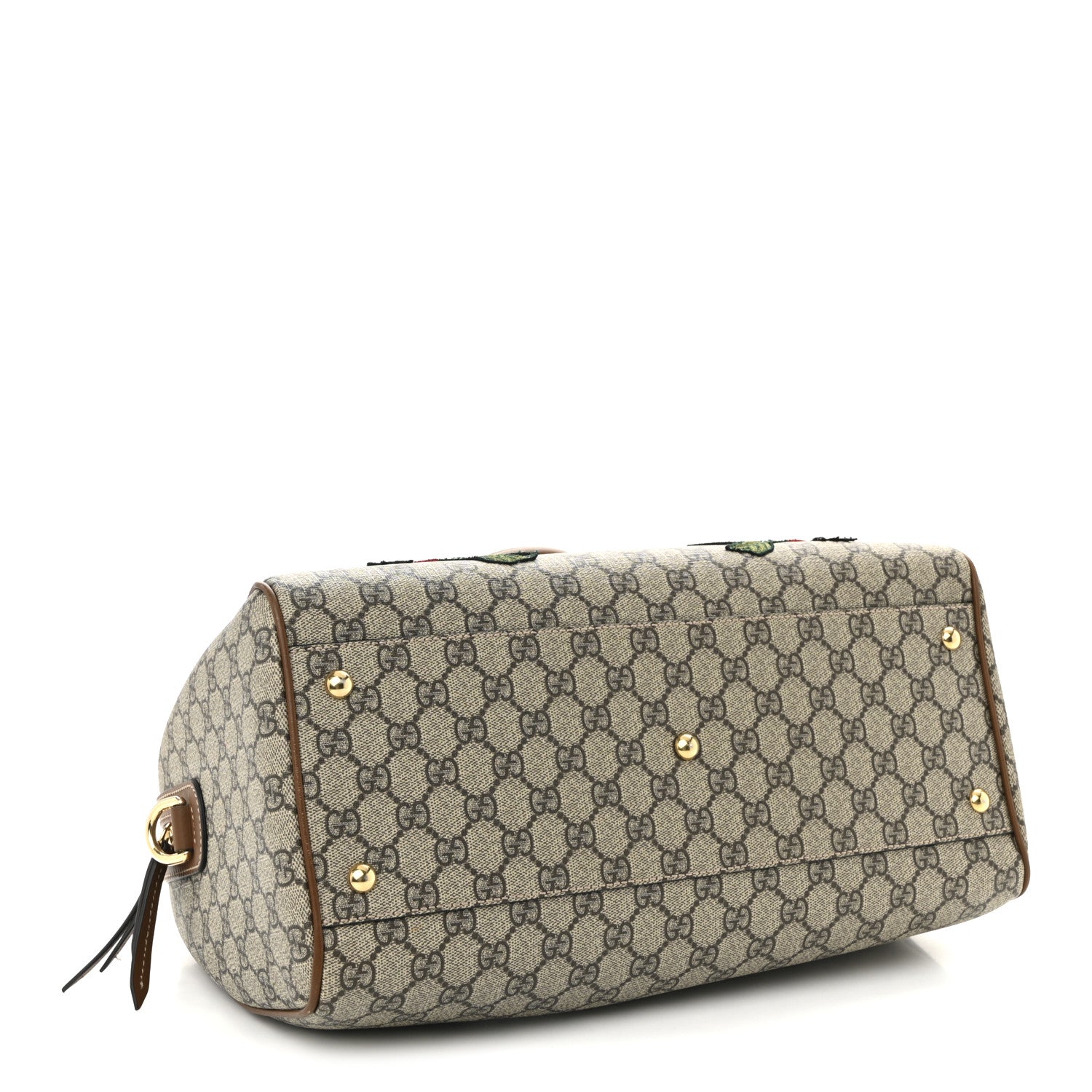 Gucci GG Supreme Monogram Bee Embroidered Medium Boston Beige Tuscany 4 of 10
