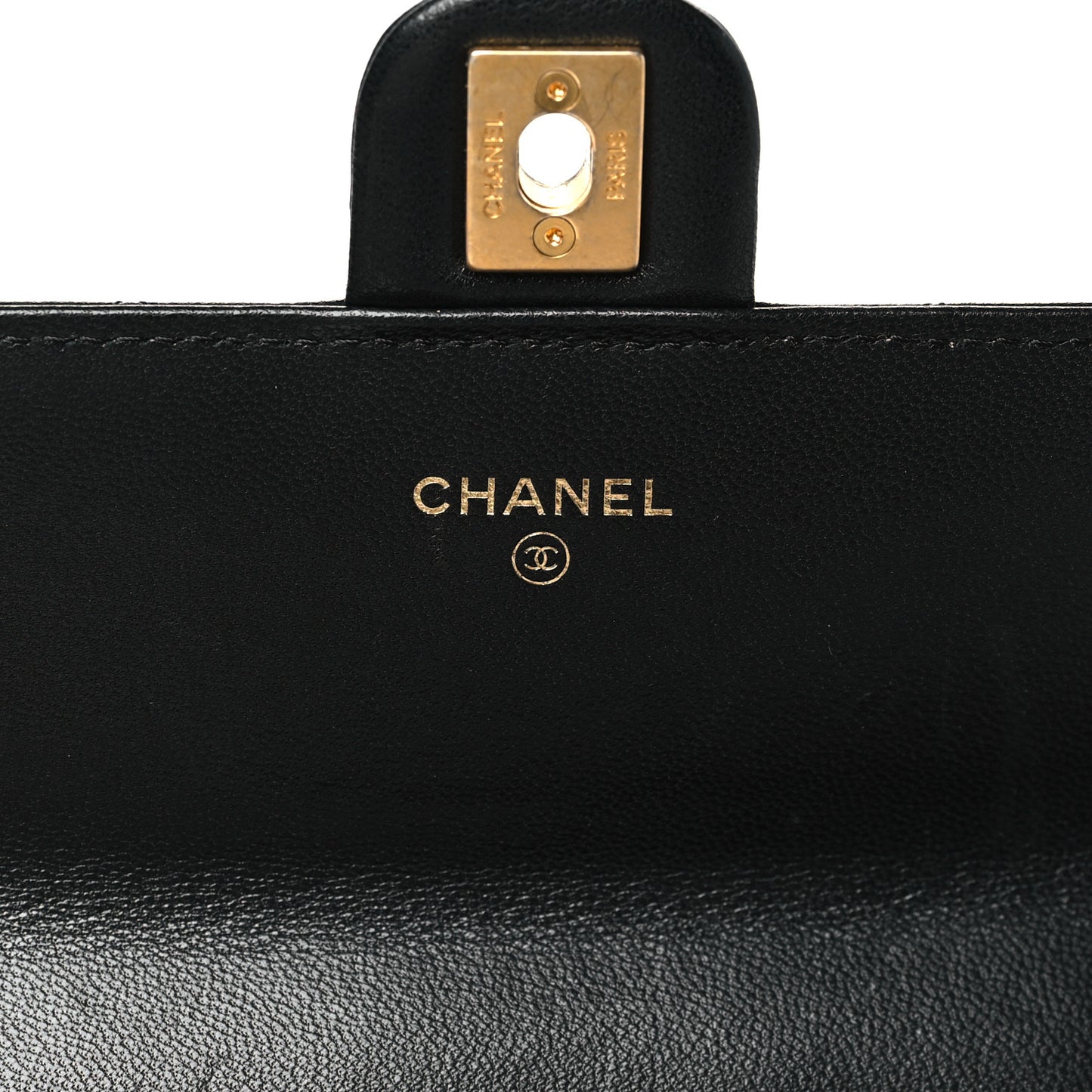 Lambskin Quilted Chic Pearls Clutch With Chain Black