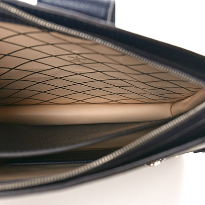 Louis Vuitton Calfskin Monogram LV Pop Trunk Clutch Blue 5 of 9