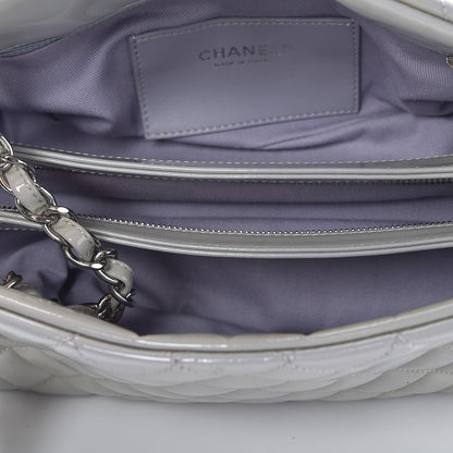 Chanel Patent Quilted Medium Just Mademoiselle Grey 13 of 13