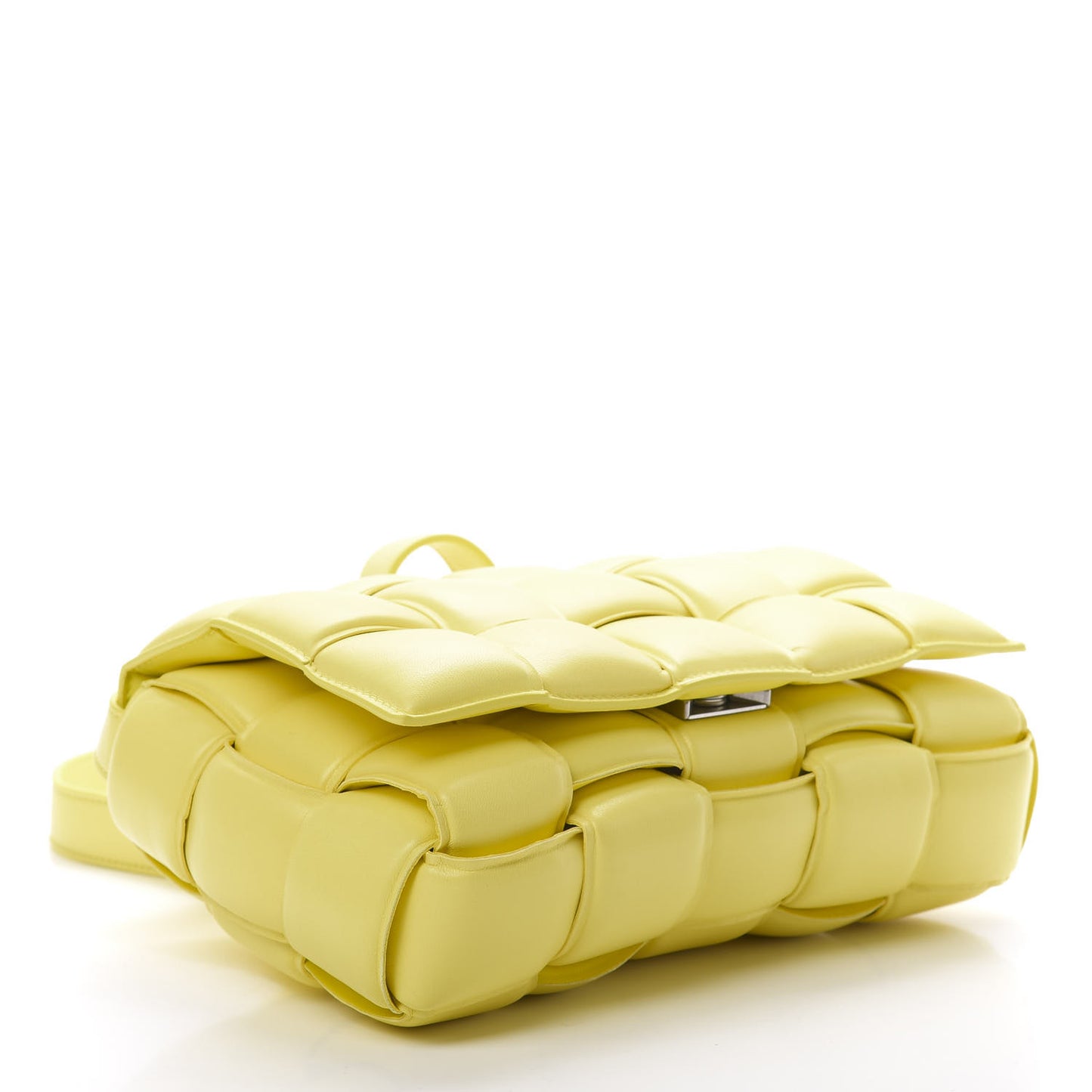 Nappa Maxi Intreccio Padded Cassette Crossbody Bag Sherbert
