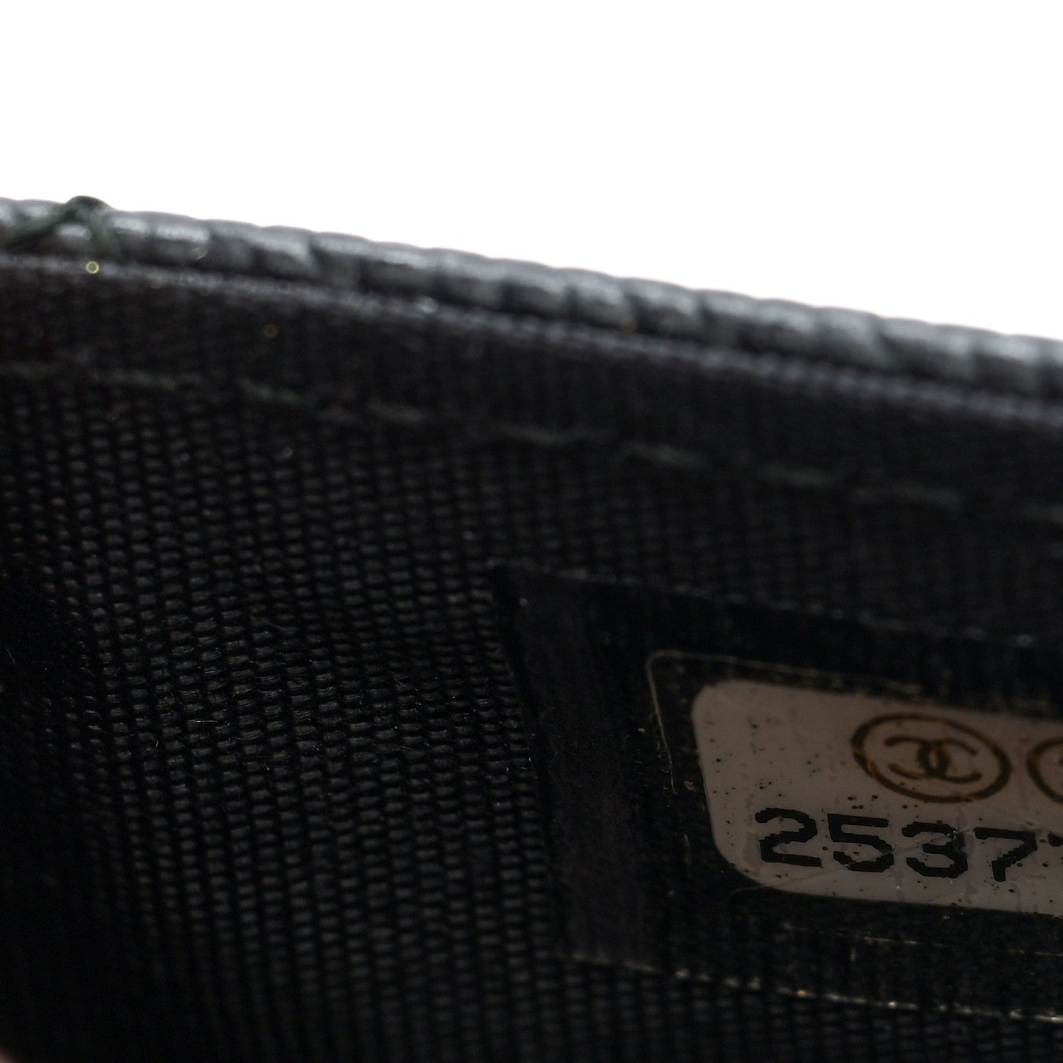 Chanel Caviar Quilted Boy Flap Card Holder Black 8 of 8
