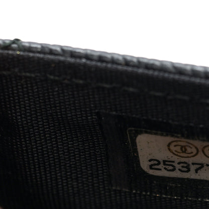 Chanel Caviar Quilted Boy Flap Card Holder Black 8 of 8