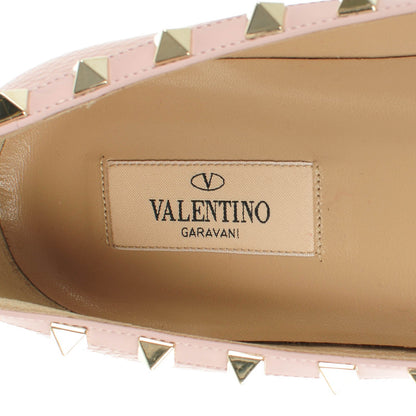 Valentino Garavani Pebbled Calfskin Rockstud Ballerina Flats 40.5 Water Rose 7 of 9