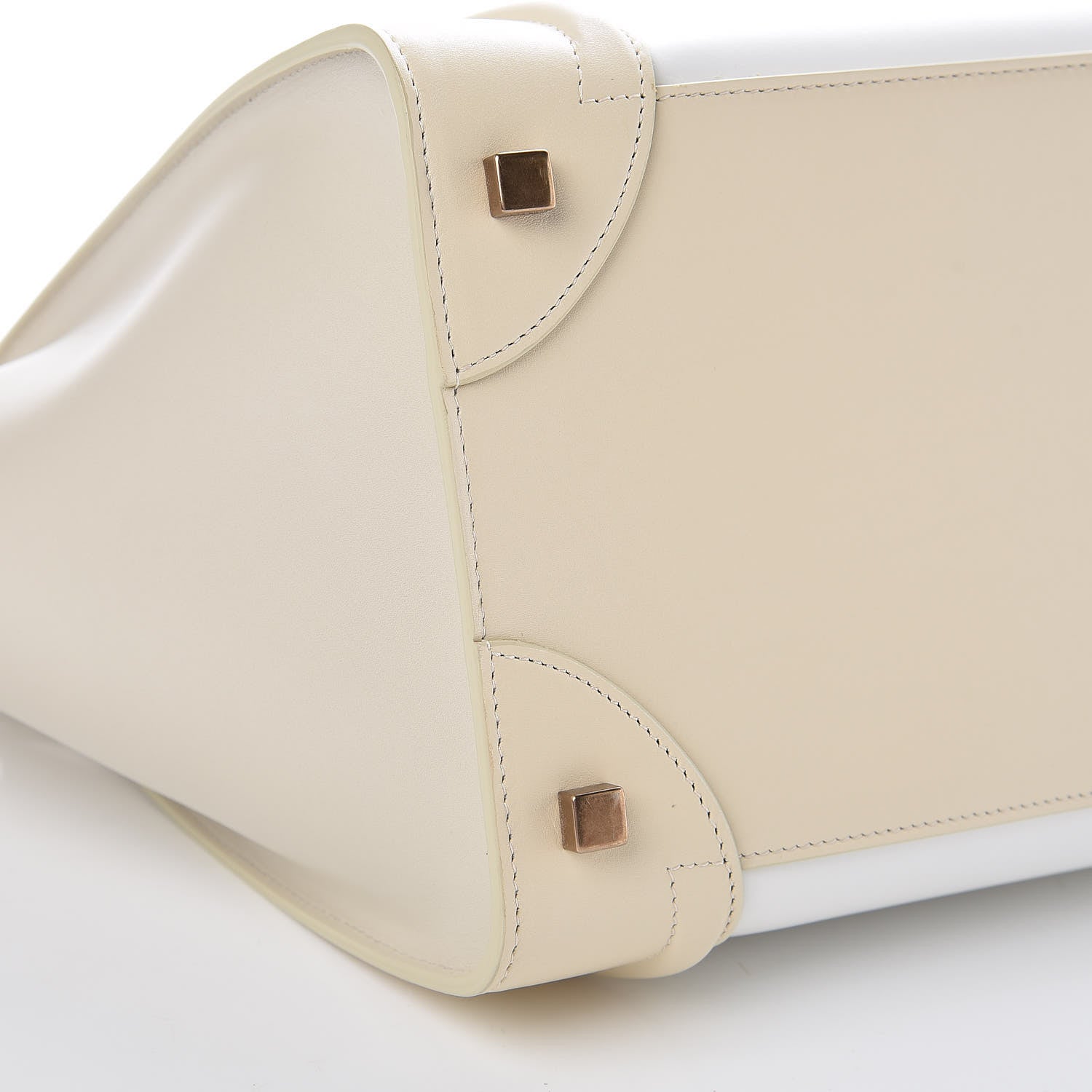 Celine Smooth Calfskin Mini Tri-Color Luggage White 12 of 13