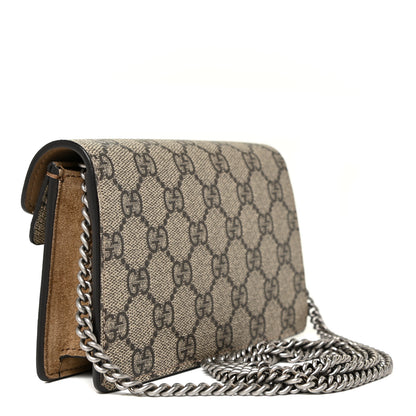 Gucci GG Supreme Monogram Super Mini Dionysus Shoulder Bag Taupe 3 of 10