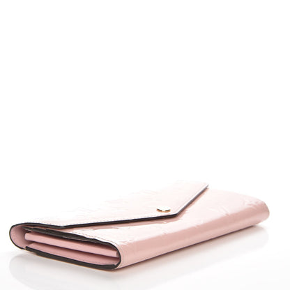 Louis Vuitton Vernis Sarah Wallet NM Rose Ballerine 4 of 7
