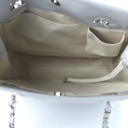 Chanel Vinyl Quilted In The Business North South Tote Light Grey 5 of 10