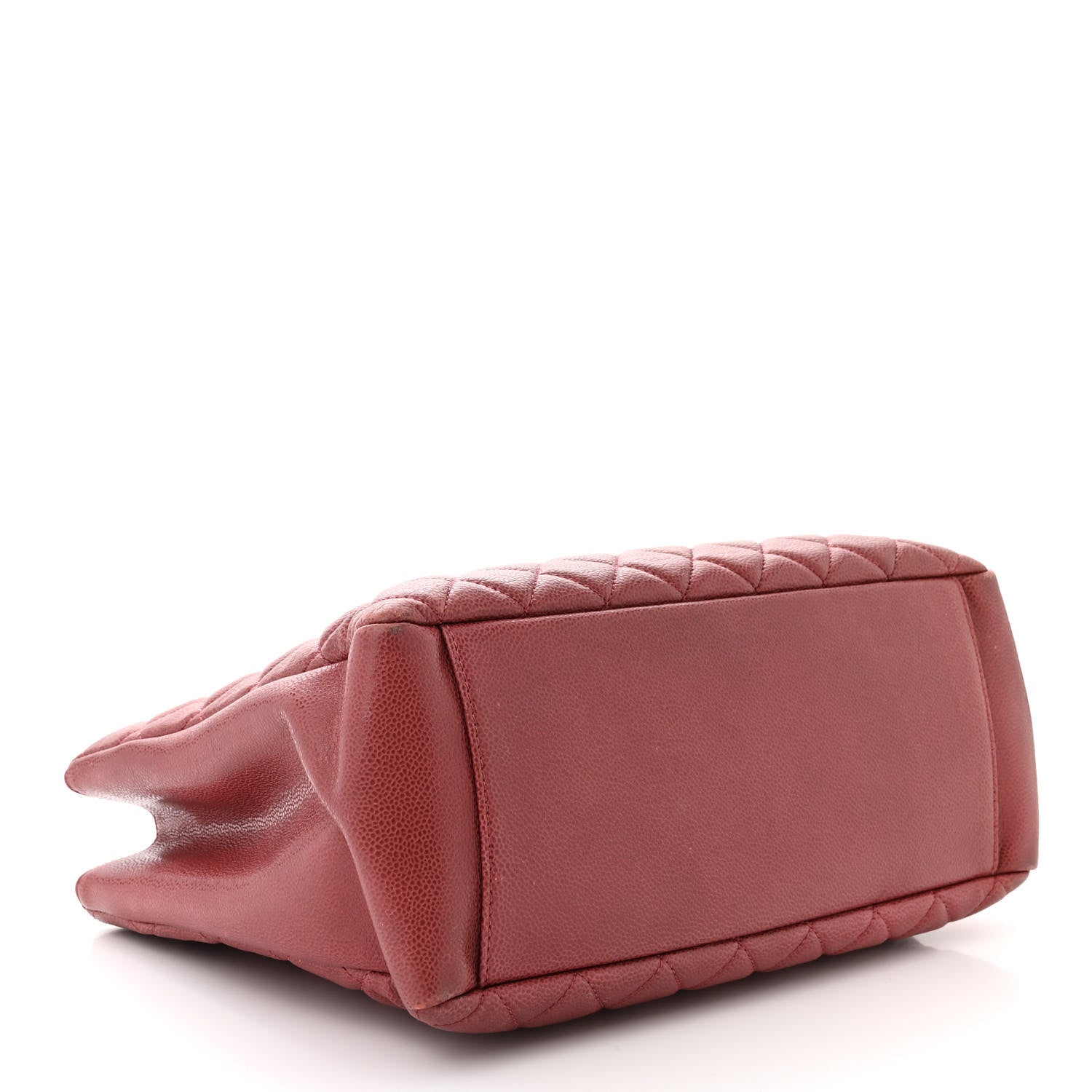 Chanel Caviar Quilted Grand Shopping Tote GST Red 4 of 14