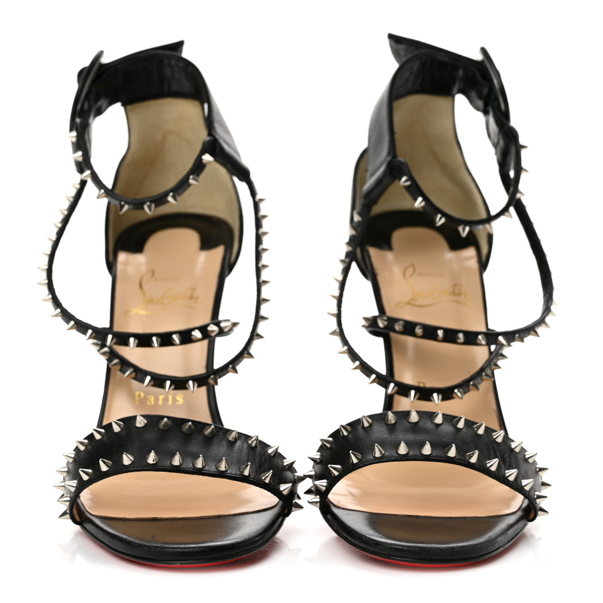 Christian Louboutin Kid Choca Lux 120 Sandals 39 Black 3 of 10
