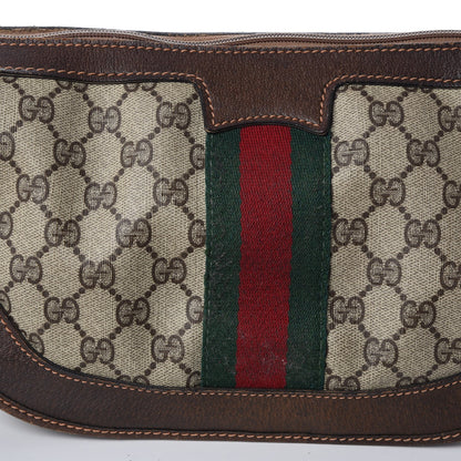 Gucci Monogram Web Shoulder Bag Dark Brown 23 of 29