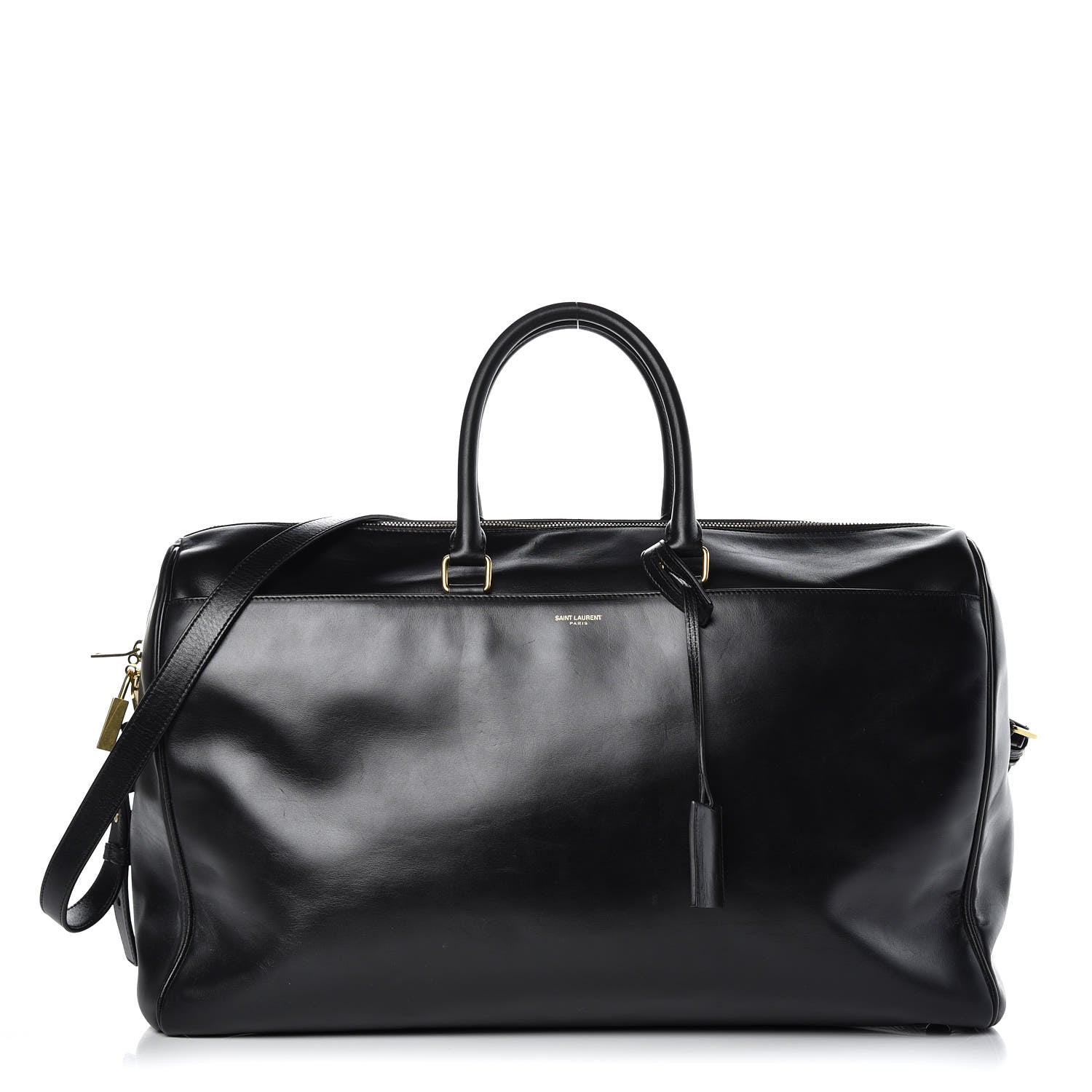 Saint Laurent Calfskin Classic Duffle 24 Black 1 of 13