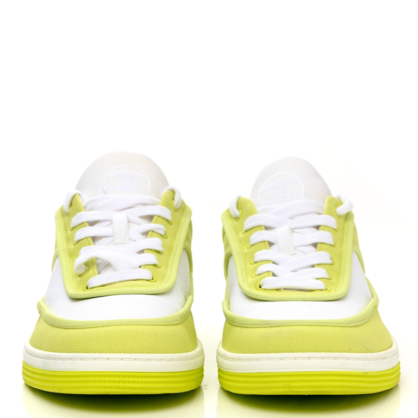 Fabric Womens Logo Sneakers 38 Green