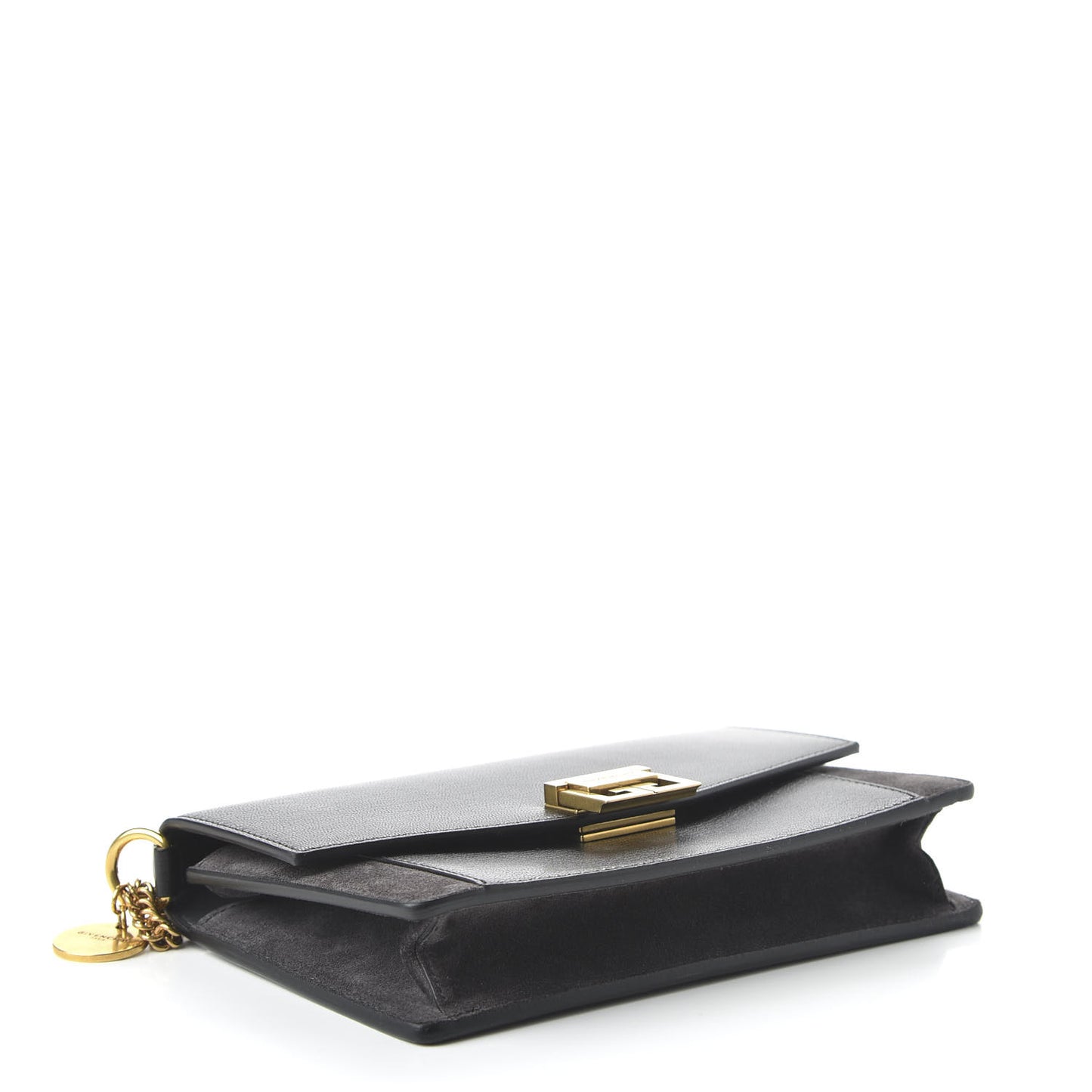 Goatskin Suede GV3 Mini Chain Bag Black