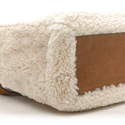 Telfar X UGG Suede Shearling Medium Shopping Bag Natural 8 of 10