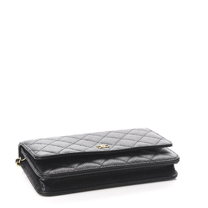 Chanel Caviar Quilted Wallet On Chain WOC Black 3 of 11