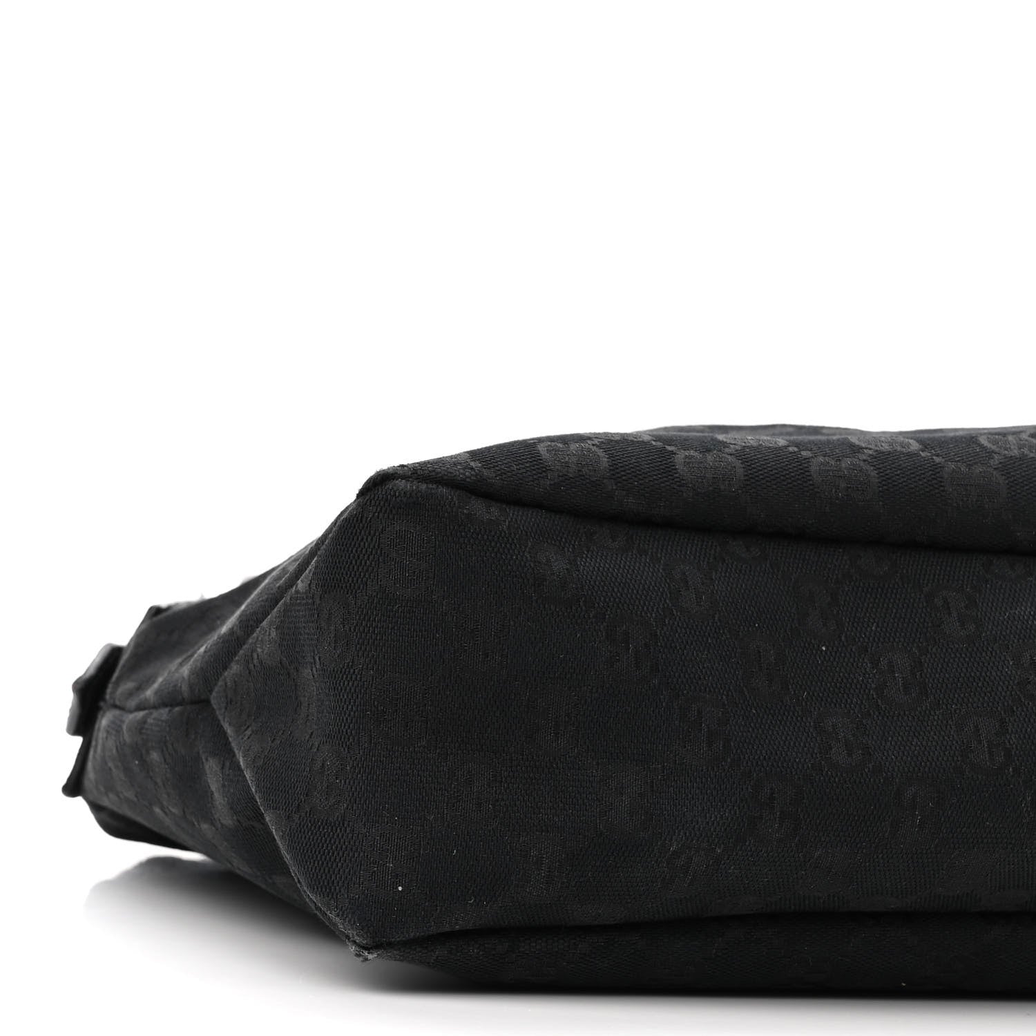 Gucci Monogram Medium Horsebit Chain Hobo Black 9 of 10