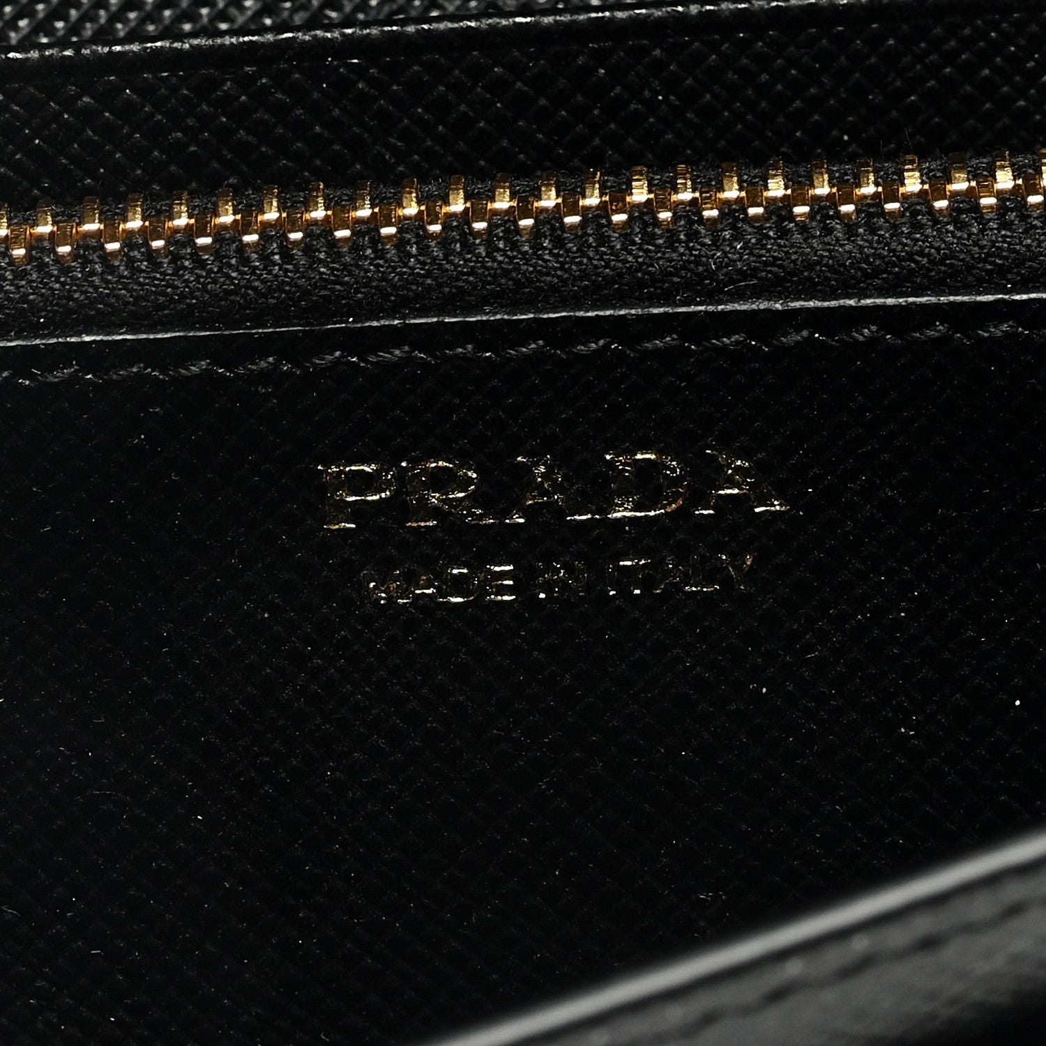 Prada Saffiano Metal Continental Flap Wallet Black 7 of 7