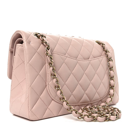 Chanel Lambskin Quilted Small Double Flap Light Pink 3 of 10