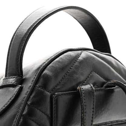 Gucci Calfskin Matelasse GG Marmont Dome Backpack Black 13 of 13