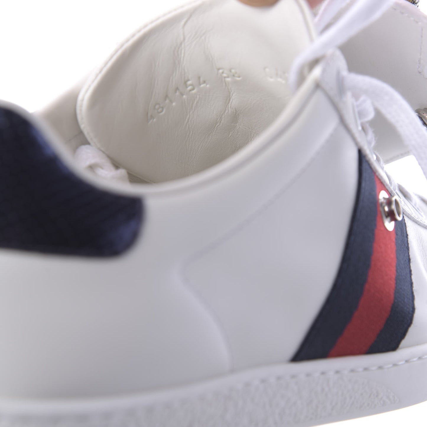 Calfskin Ayers Web Womens Ace Bow Lace Sneakers 38 White