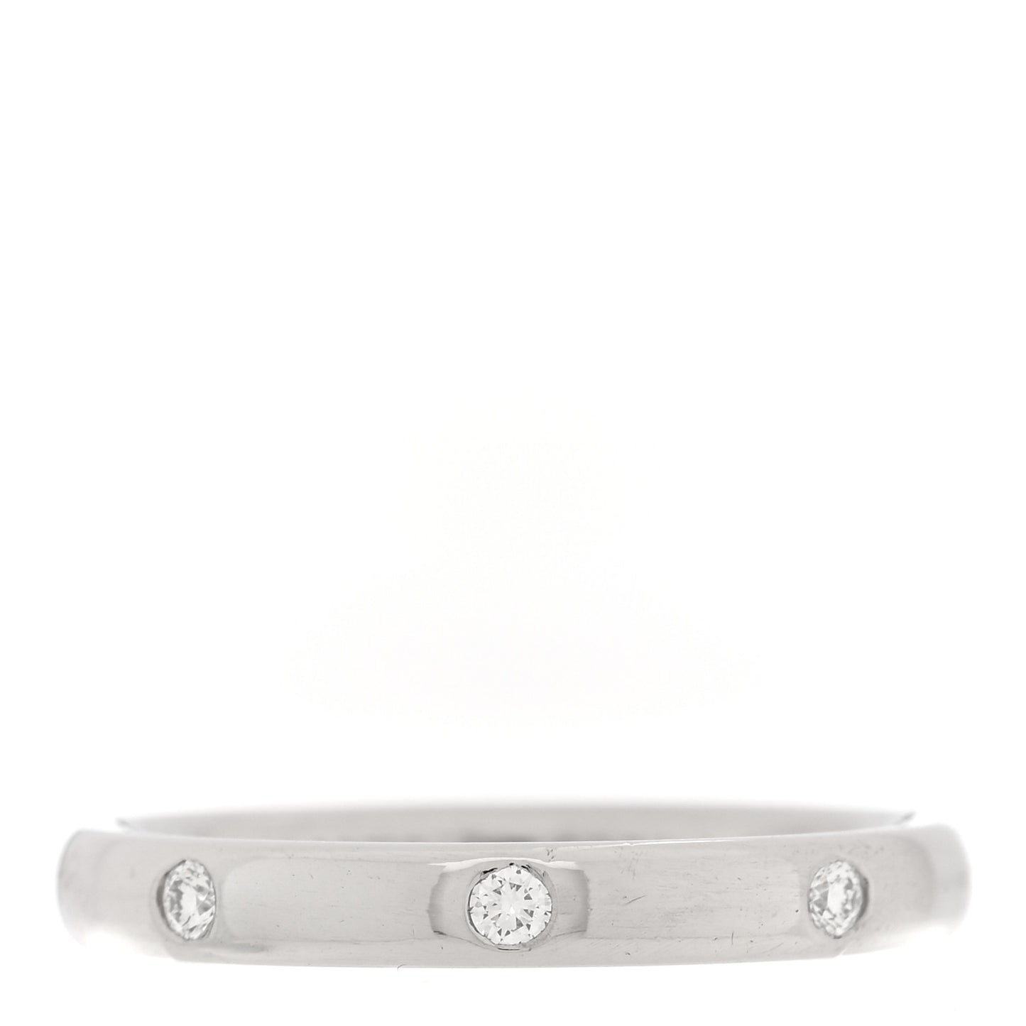 Platinum Diamond Tendrement Etoiles Wedding Band Ring 48 4.5