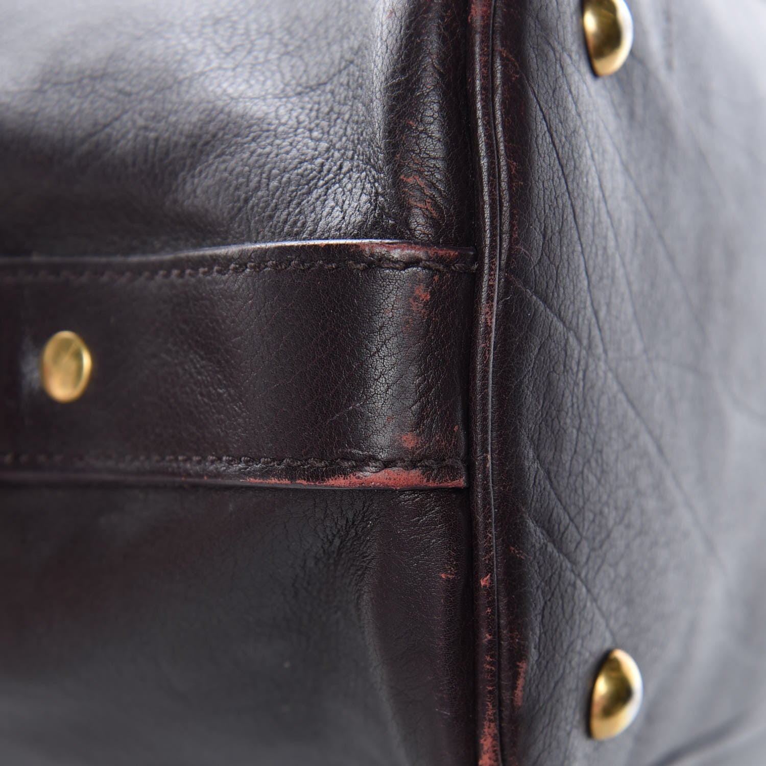 Saint Laurent Calfskin Medium Muse Dark Brown 9 of 26