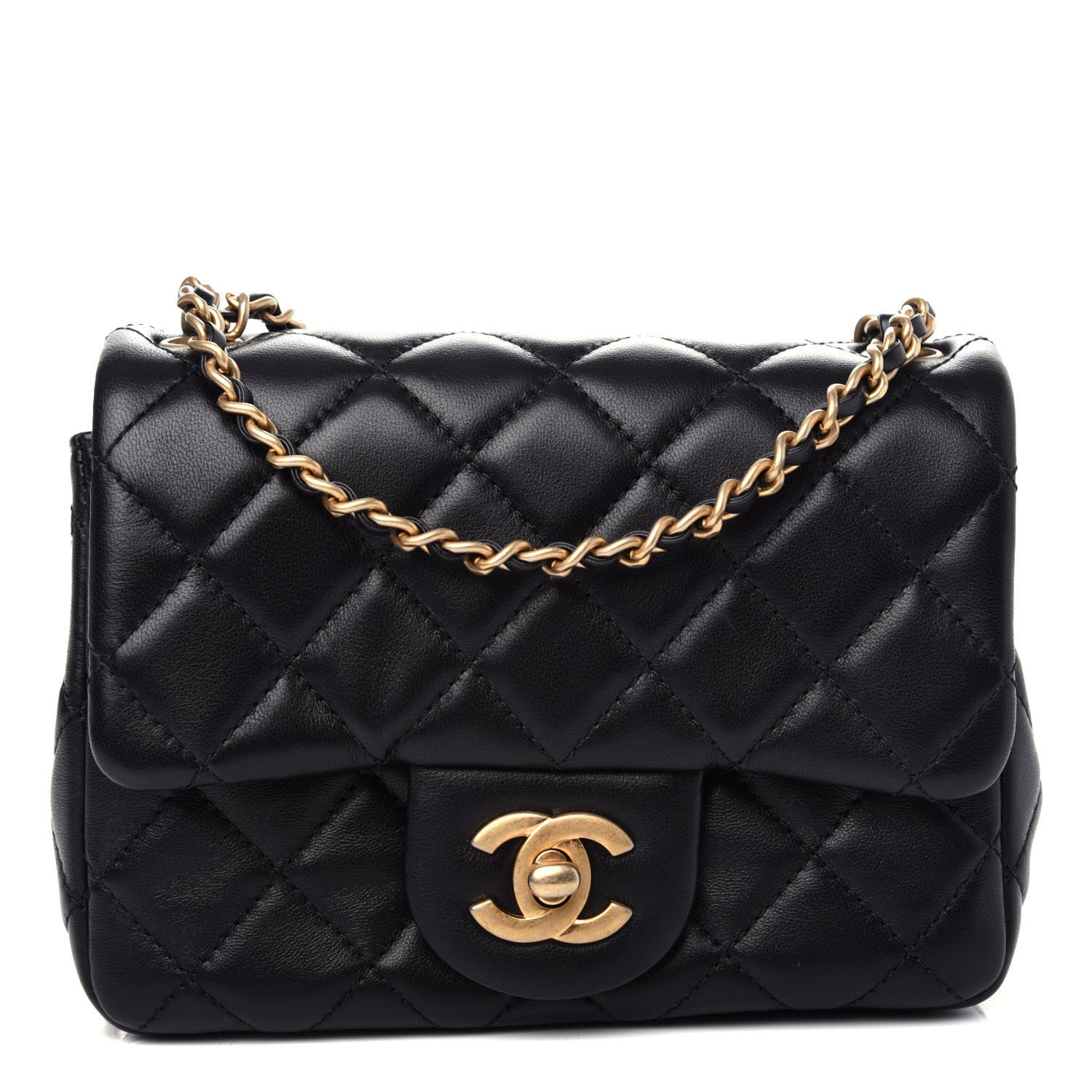 Chanel Lambskin Quilted Mini Pearl Crush Flap Black 1 of 11