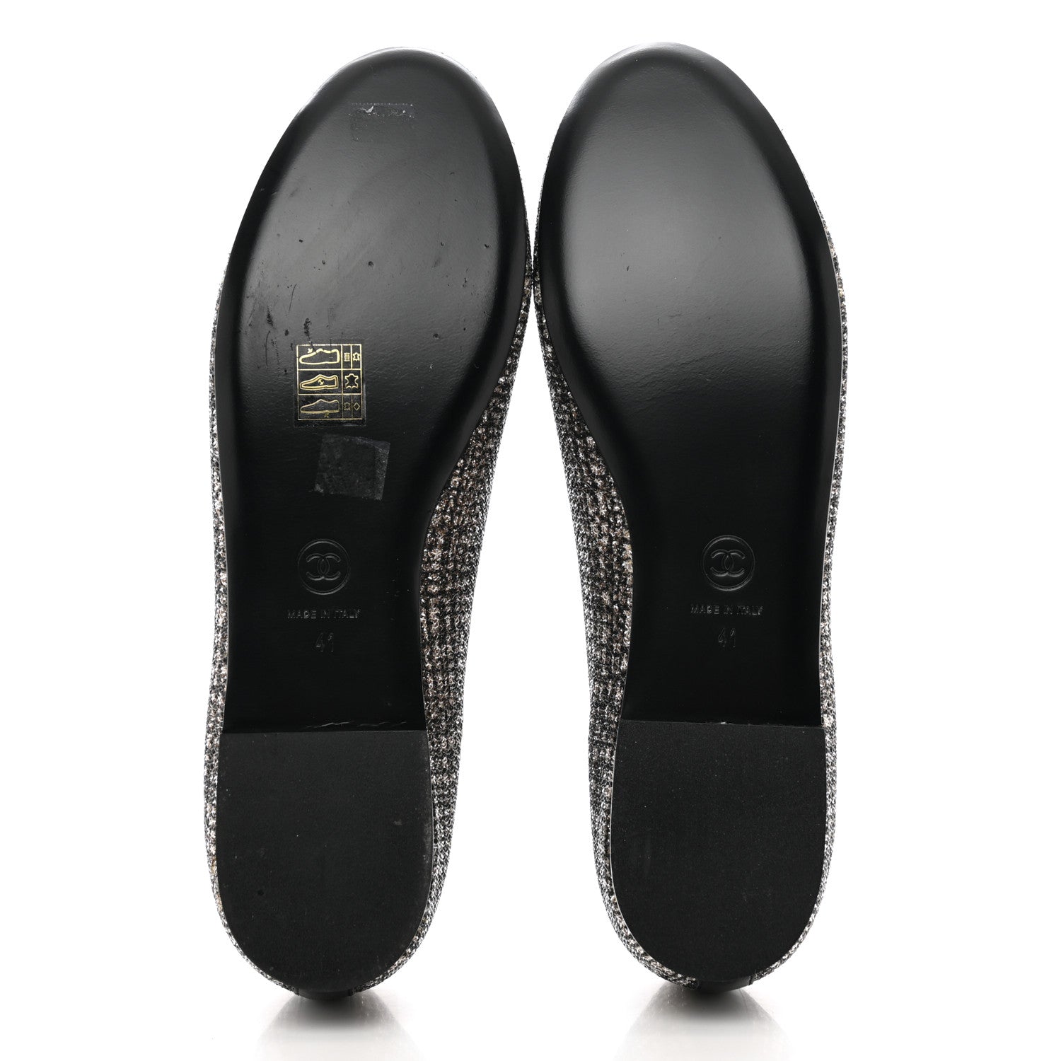 Chanel Fantasy Fabric Grosgrain CC Mocassin Loafers 41 Pink Black 5 of 9