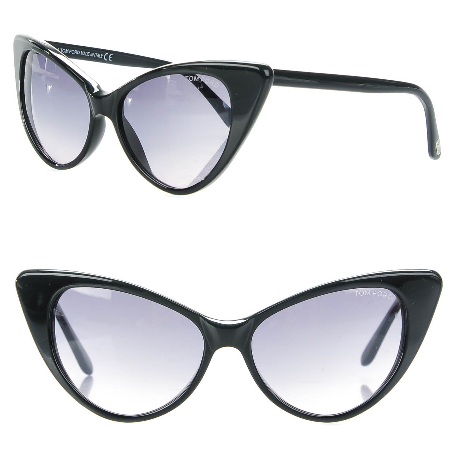 Tom Ford Nikita Cat Eye Sunglasses TF173 Black 1 of 6