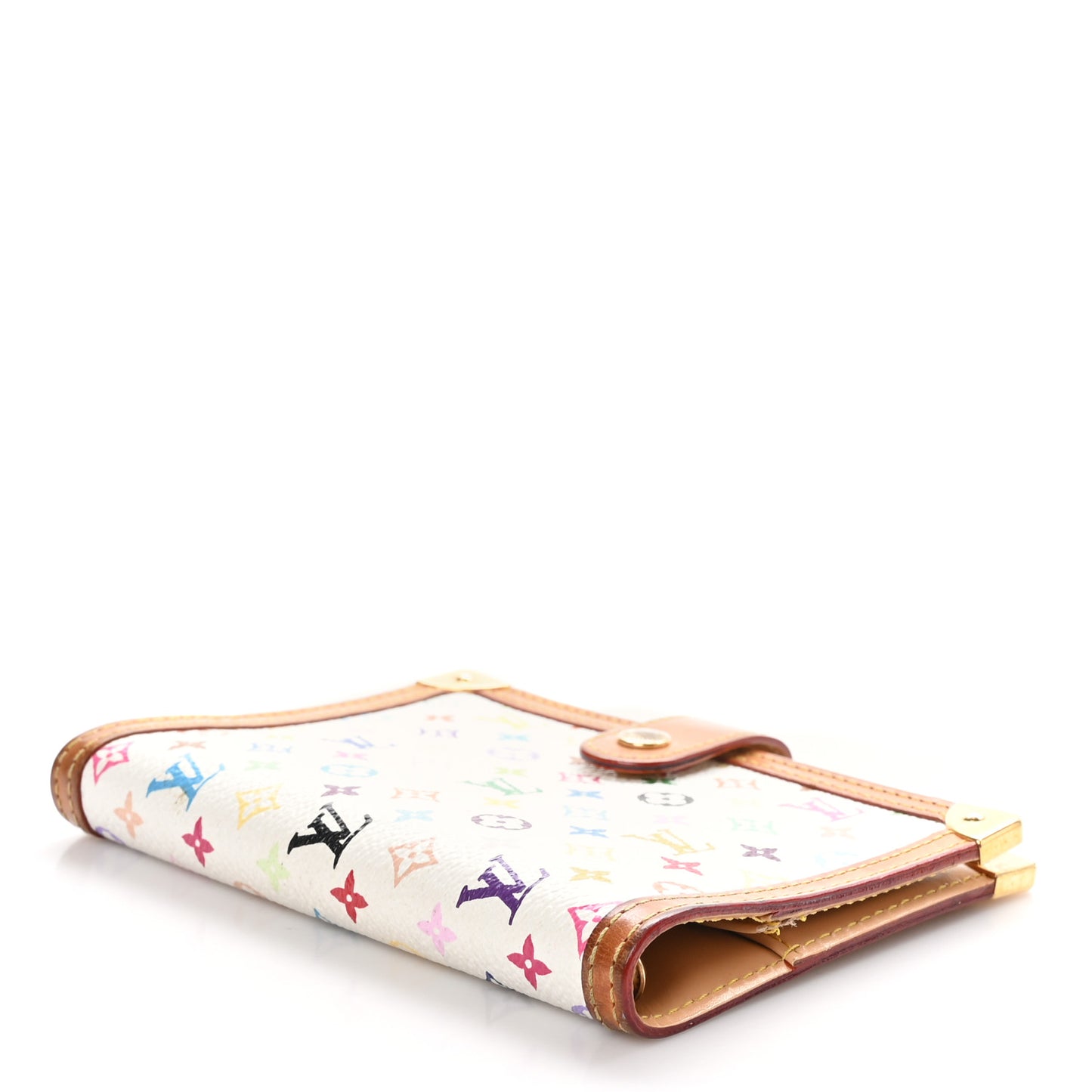 Monogram Multicolor Small Ring Agenda Cover White
